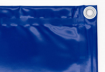Schwere Plane 650 g mit Ösen - Blau