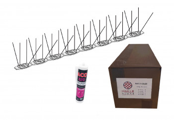 Taubenabwehrspikes 10ml zum Aufkleben - Schutz 10 bis 15cm (1 Tube Klebstoff)