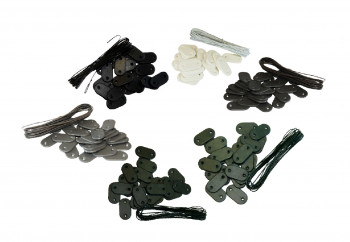 Sichtschutz-Befestigungsset - 26 Pads + 4m Draht